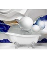 Fototapety nowoczesne 3D - Abstrakcja 3D fale i kule | FEEBY