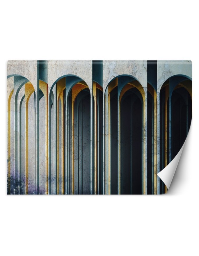 Ekskluzywne fototapety - Kolumny 3D abstrakcja | FEEBY