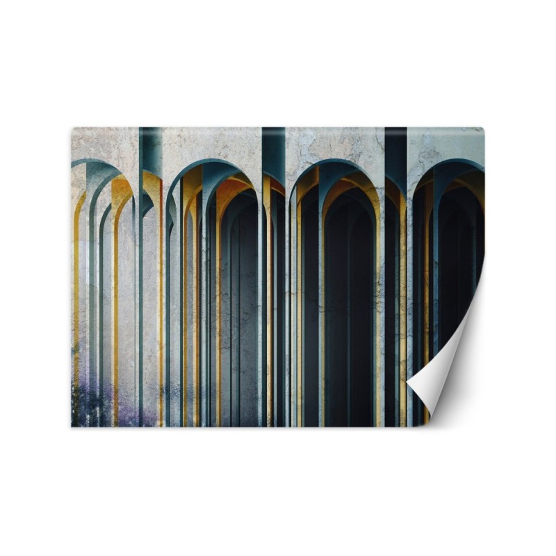 Ekskluzywne fototapety - Kolumny 3D abstrakcja | FEEBY