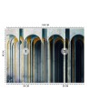 Ekskluzywne fototapety - Kolumny 3D abstrakcja | FEEBY