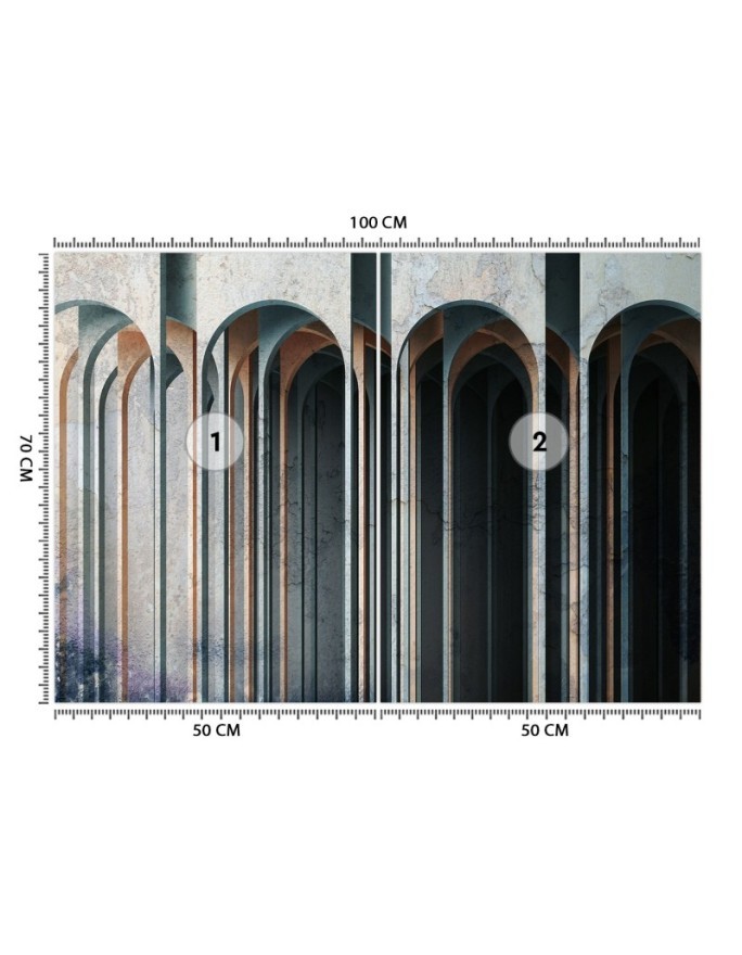 Fototapeta na ścianę - Kolumny 3D abstrakcja | FEEBY