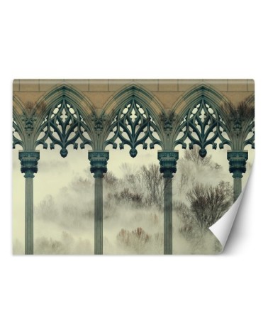 The most fashionable Wallpapers - Pillars fog forest | FEEBY