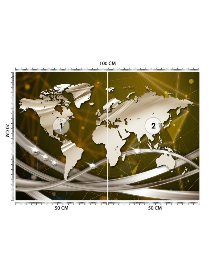 Nowoczesne fototapety - Mapa świata | FEEBY