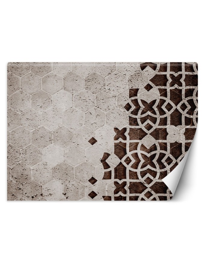 Oryginalne fototapety - Brąz Geometria Mandala | FEEBY