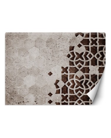 Oryginalne fototapety - Brąz Geometria Mandala | FEEBY