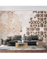 Oryginalne fototapety - Mandala Biel Geometria | FEEBY
