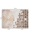 Oryginalne fototapety - Mandala Biel Geometria | FEEBY