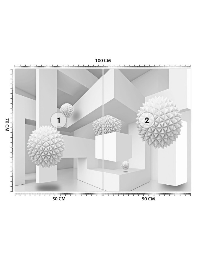 Fototapety na ścianę 3D - Geometryczna abstrakcja 3D | FEEBY