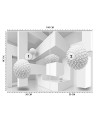 Fototapety na ścianę 3D - Geometryczna abstrakcja 3D | FEEBY