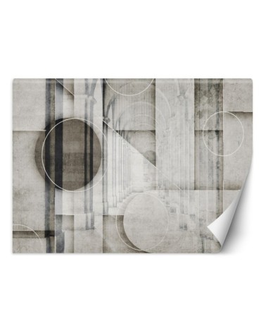 Living room Wallpaper - 3D tunnel Circles Shapes | FEEBY