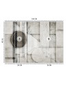 Fototapeta do salonu - Tunel 3D Koła Kształty | FEEBY