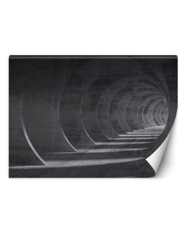 Depth effect Wallpapers - Grey tunnel 3D | FEEBY