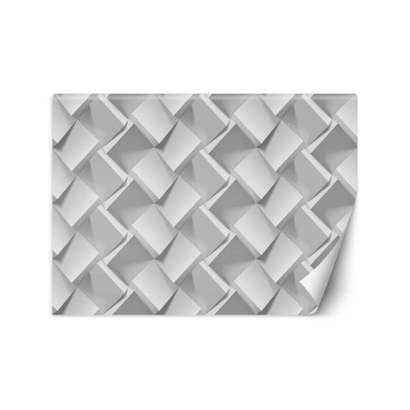 Fototapety tekstury 3D - Szara Iluzja 3D | FEEBY