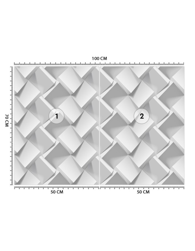 Fototapety tekstury 3D - Szara Iluzja 3D | FEEBY