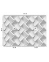 Fototapety tekstury 3D - Szara Iluzja 3D | FEEBY