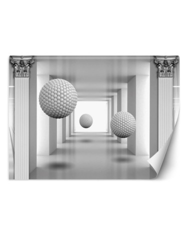 Depth effect Wallpapers - 3D spheres in a tunnel | FEEBY