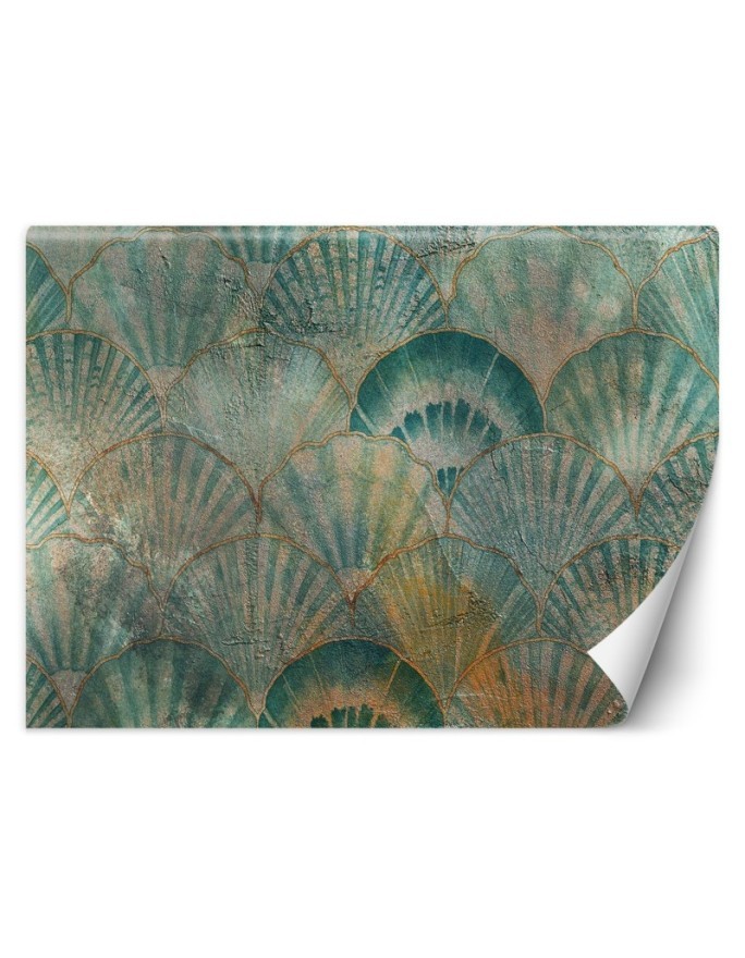 Exclusive Wallpapers - Turquoise concrete fans | FEEBY