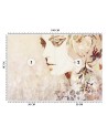 Fototapety - Abstrakcyjna twarz kobiety w jesiennych barwach | FEEBY