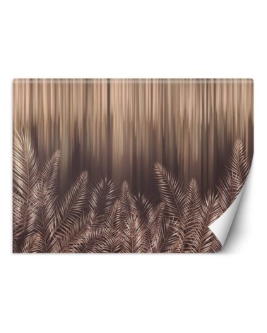 Wall mural for living room or bedroom - Palm leaves glamour | FEEBY