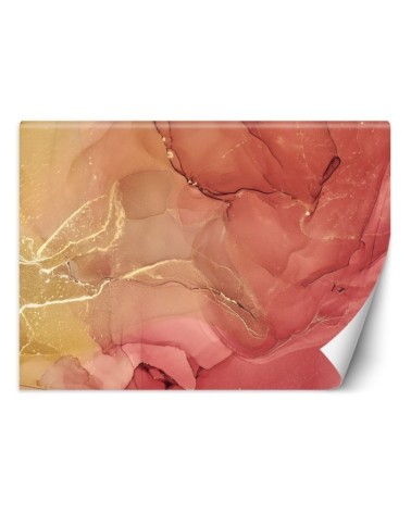 Elegant wall murals - Rose gold marble abstraction | FEEBY