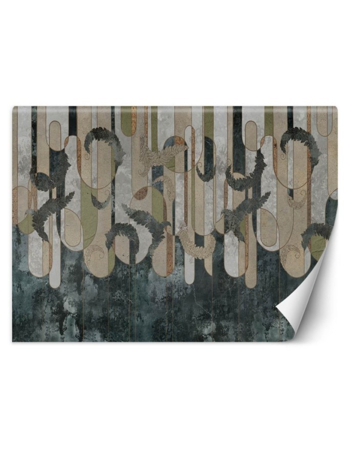 Inspirujące fototapety - Abstrakcja roślinna boho | FEEBY