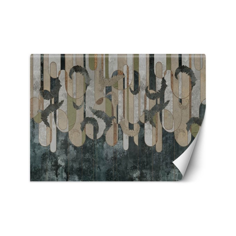 Inspirujące fototapety - Abstrakcja roślinna boho | FEEBY