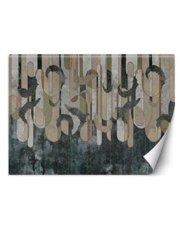 Inspirational wall murals - Boho floral abstraction | FEEBY