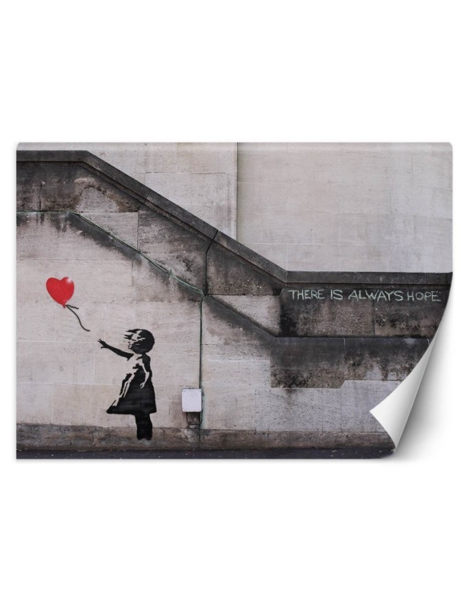Fototapety - Dziewczynka z balonikiem Banksy graffiti | FEEBY