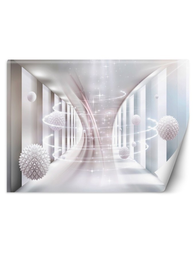 Fototapeta z efektem głębi - Wirujące kule tunel 3D | FEEBY