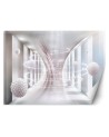 Fototapeta z efektem głębi - Wirujące kule tunel 3D | FEEBY
