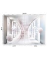 Fototapeta z efektem głębi - Wirujące kule tunel 3D | FEEBY