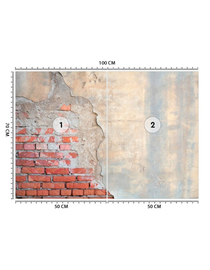 Fototapeta do salonu - Mur z cegły | FEEBY