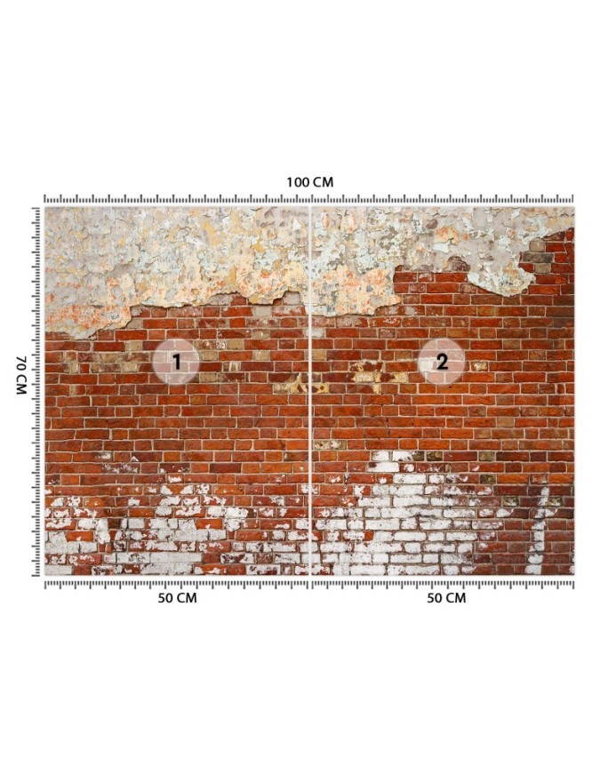 Nowoczesne fototapety - Cegła mur | FEEBY