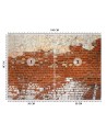 Nowoczesne fototapety - Cegła mur | FEEBY