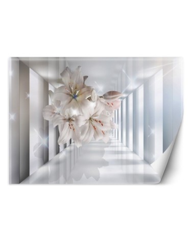 Depth effect Wallpapers - Flowers in a tunnel 3D | FEEBY