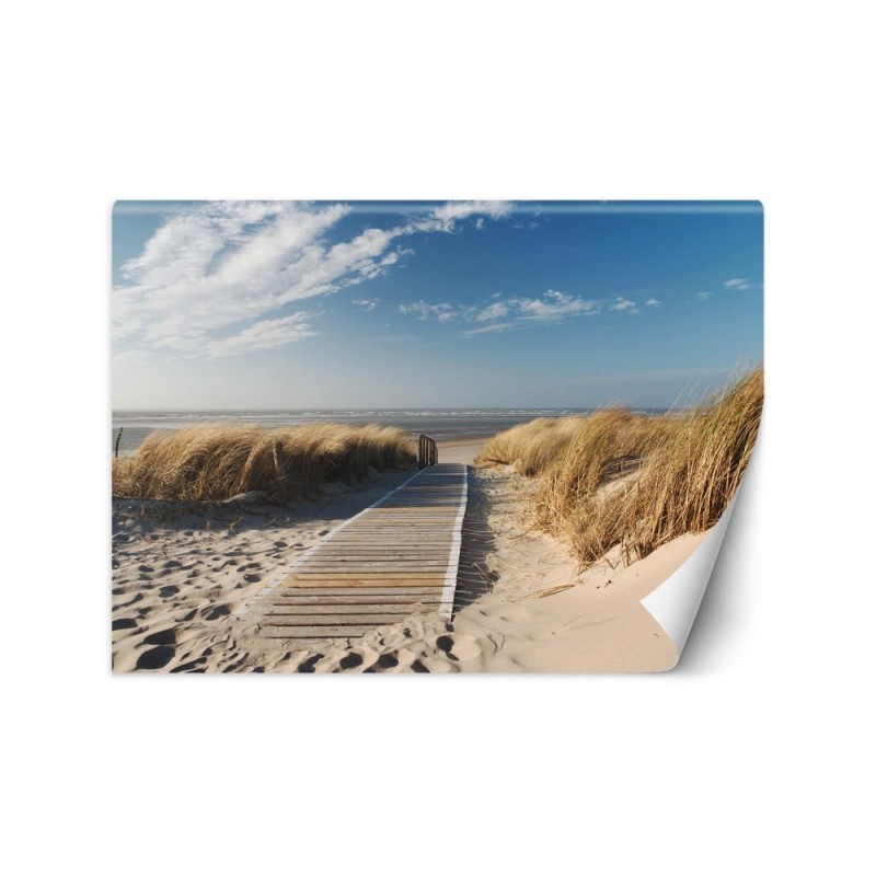 Piękne fototapety do salonu - Plaża morze wydmy | FEEBY