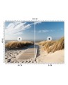 Piękne fototapety do salonu - Plaża morze wydmy | FEEBY