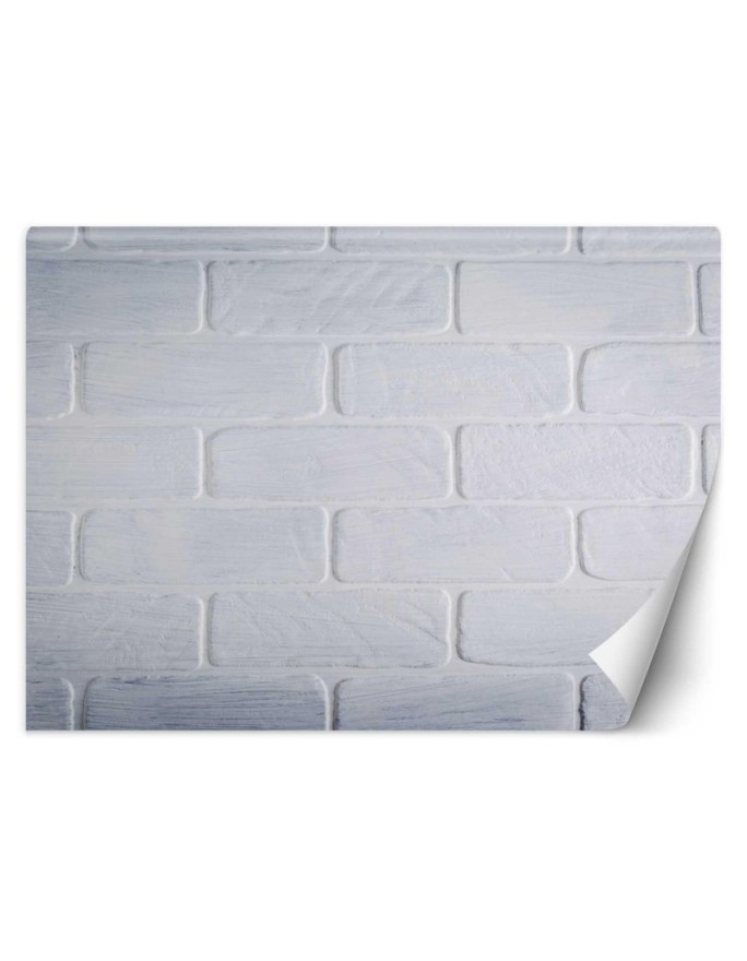 Fototapeta tekstury - Mur z białych cegieł | FEEBY