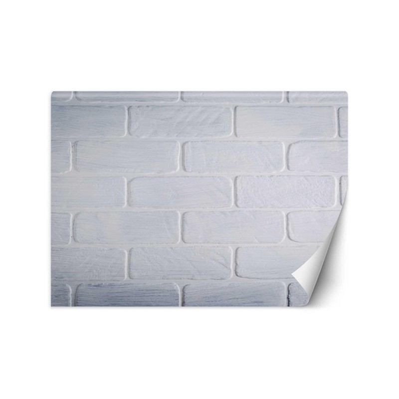 Fototapeta tekstury - Mur z białych cegieł | FEEBY