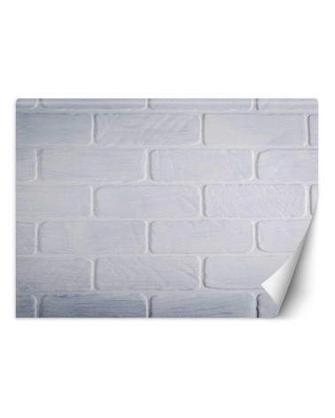 Fototapeta tekstury - Mur z białych cegieł | FEEBY