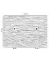 Nowoczesne fototapety - Mur z białych kamieni | FEEBY