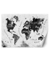 Fototapeta - Monochromatyczna mapa świata watercolor | FEEBY