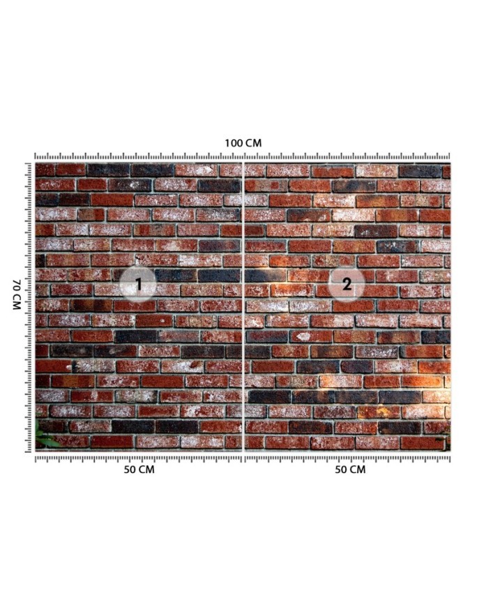 Fototapety tekstury na ścianę - Mur z czerwonej cegły | FEEBY