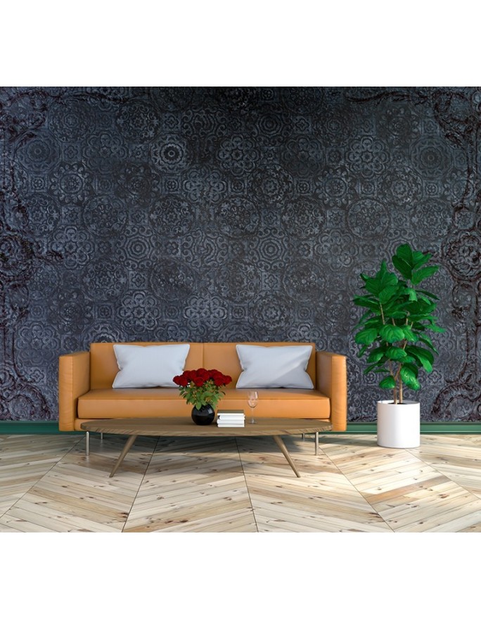 Piękne fototapety - Niebieska mandala abstrakcja | FEEBY