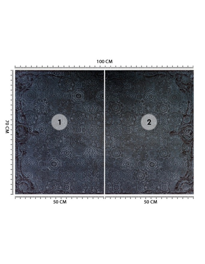 Piękne fototapety - Niebieska mandala abstrakcja | FEEBY