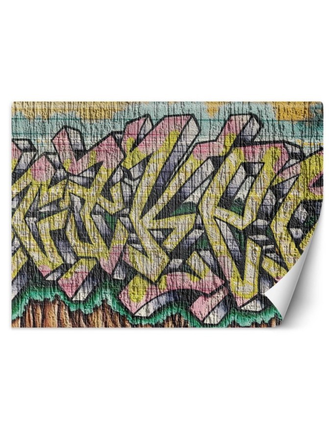 Nowoczesne fototapety - Kolorowe graffiti na betonie | FEEBY
