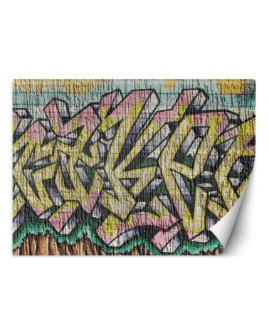 Nowoczesne fototapety - Kolorowe graffiti na betonie | FEEBY