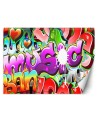 Nowoczesne fototapety - Kolorowe graffiti napisy | FEEBY