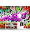 Nowoczesne fototapety - Kolorowe graffiti napisy | FEEBY