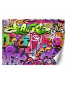 Fototapeta - Graffiti art w neonowych kolorach street art | FEEBY